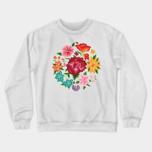 Mexican Floral Bouquet Crewneck Sweatshirt